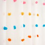 RAINBOW POM POM Multi 140x122 Voile
