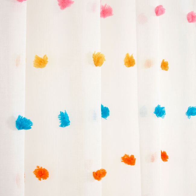 RAINBOW POM POM Multi 140x122 Voile