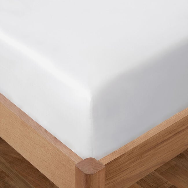 Ambian Bamboo Fitted Sheet - White