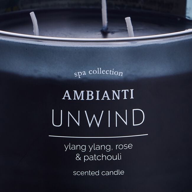 Ambianti Spa Collection Unwind 3 Wick Candle