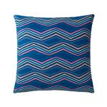 Indoor Outdoor Zag Navy Cushion