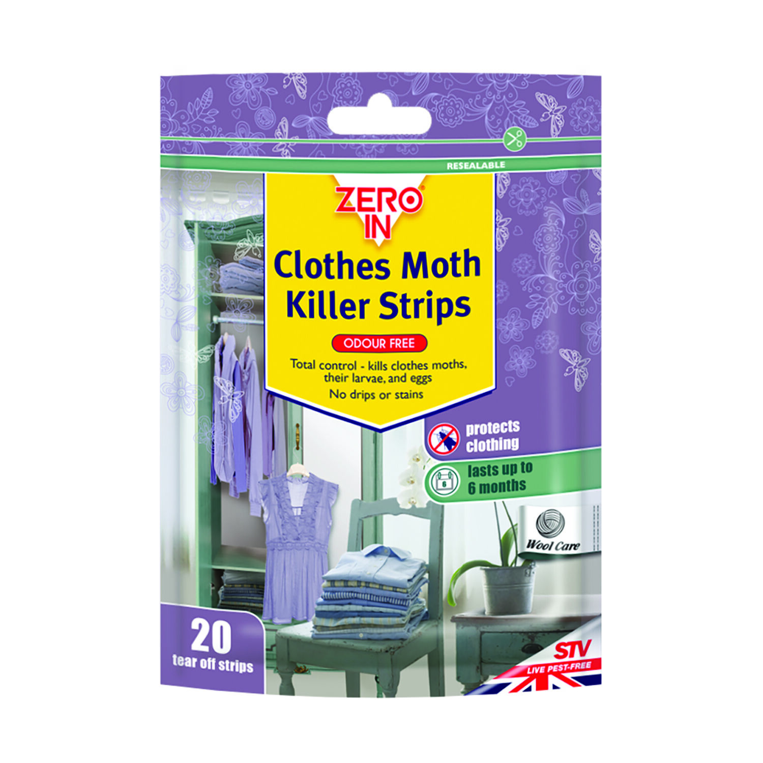 Zero In Clothes Moth Killer Strips - Home Store + More