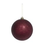 3 PACK 12CM Burgundy Baubles