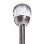 Crackle Ball Post Solar Light