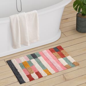 Geo Stripe Multi Bath Mat 50cm x 80cm