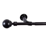 ROOM DARKENING EXTENDABLE BALL 19mm 70-120cm Black