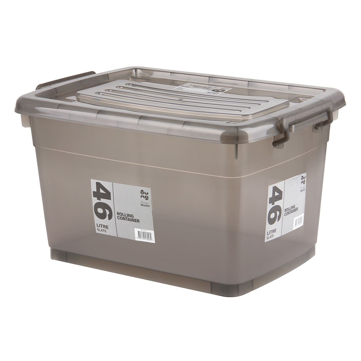 Rolling Storage Box 46L Slate Home Store + More