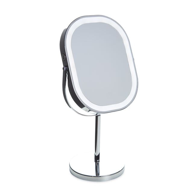 Visage LED Chrome Square 3X Cosmetic Mirror