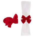 Christmas Red Bow Napkin Ring