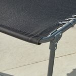 Black Folding Sun Lounger