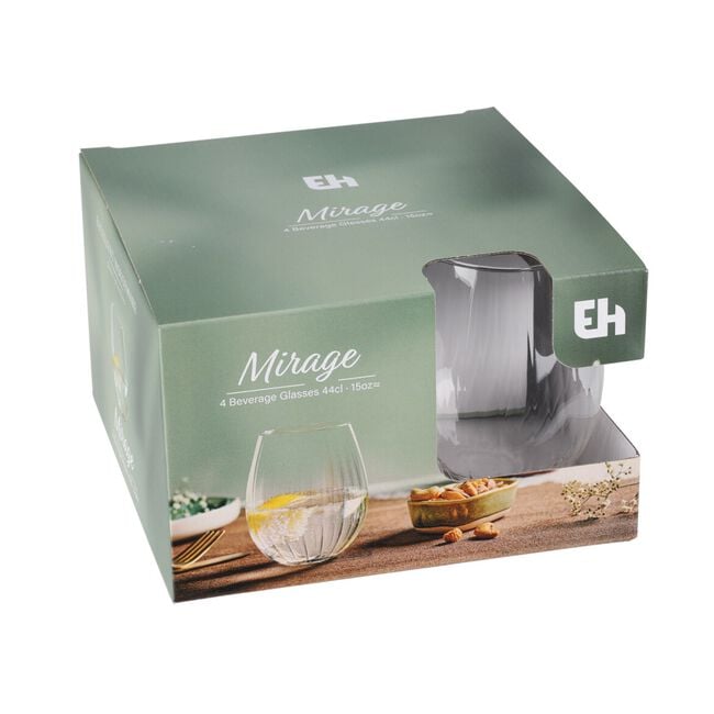Excellent Houseware Mirage Glass Tumbler Set Of 4