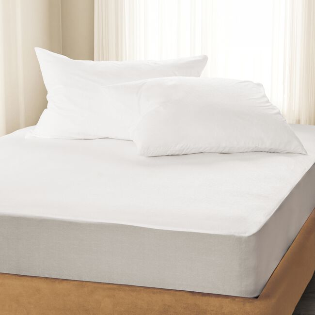 Waterproof Terry Pillowcase Protector Pair - White