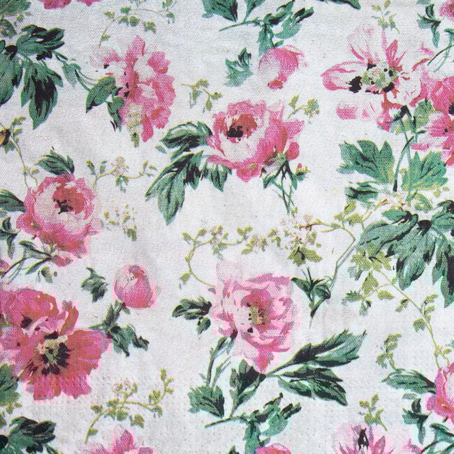 Winter Floral Napkins 20 Pack