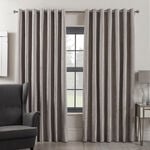 BLACKOUT & THERMAL TEXTURED SILVER 66x72 Curtain