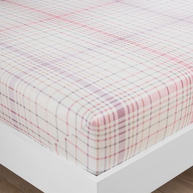 BRUSHED COTTON LEAH Single Fitted Sheet 
