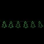 10 Green Christmas Tree Curtain Lights