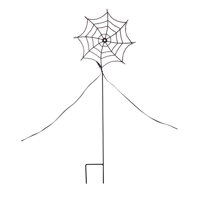 Set of 4 LED Spiderweb Silhouette Path Lights