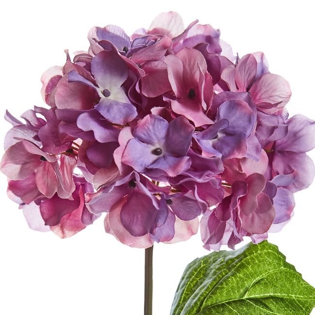 Hydrangea Spray Stem Flower Purple 74cm