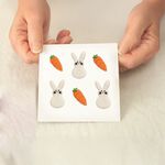 Edible Easter Bunnies & Carrots Sugar Topper