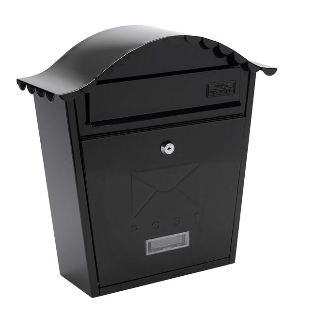 Steel Letterbox Classic Black