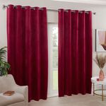 TRIANGLE STITCH BURGUNDY 66X54 Curtain