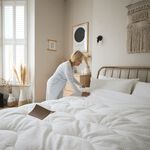 COVERLESS WAFFLE WHITE SINGLE 10.5TOG Duvet