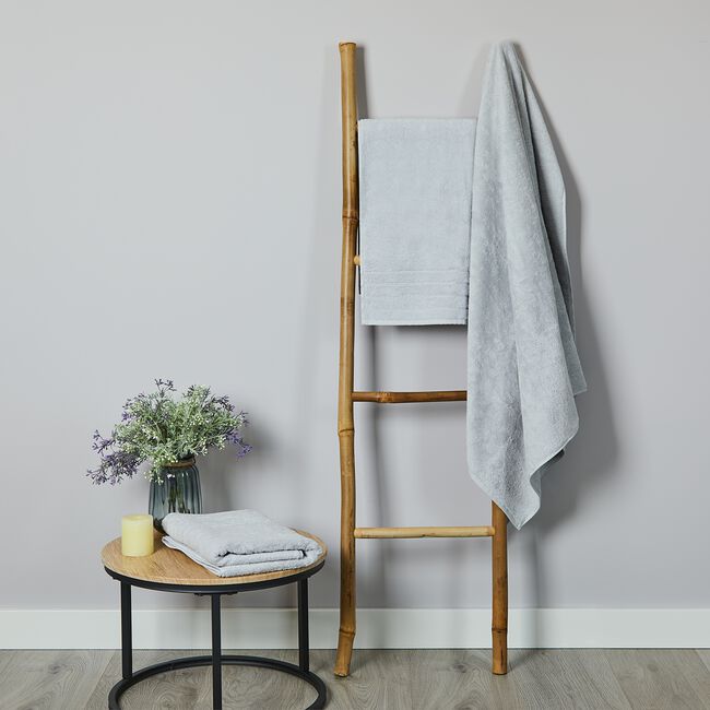  TURKISH COTTON SUPERSOFT 550GSM SILVER Bath Sheet