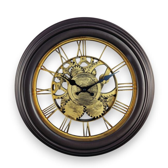 Golden Cogs Clock 14''