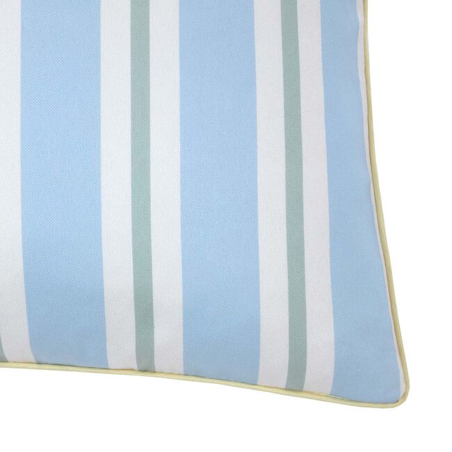 Verigated Stripe Blue 45cm x 45cm Cushion