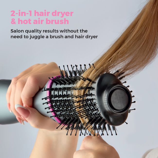 Carmen Neon Oval 2-In-1 Hot Air Brush
