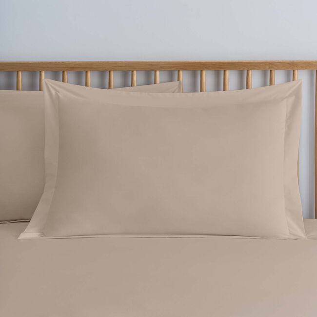 OXFORD PILLOWCASE PAIR Luxury Percale Caramel 3L