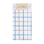 Multi Check Tea Towel - Blue