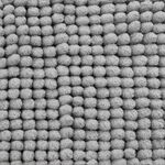 CATHERINE LANSFIELD EXTRA LONG BOBBLE BATH MAT SILVER