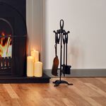 Silverflame Teardrop Companion Set Black 5 Piece