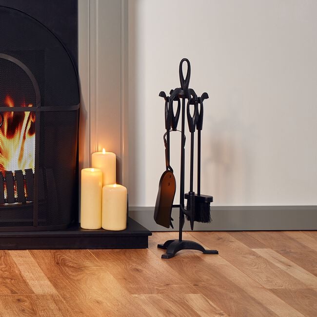 Silverflame Teardrop Companion Set Black 5 Piece