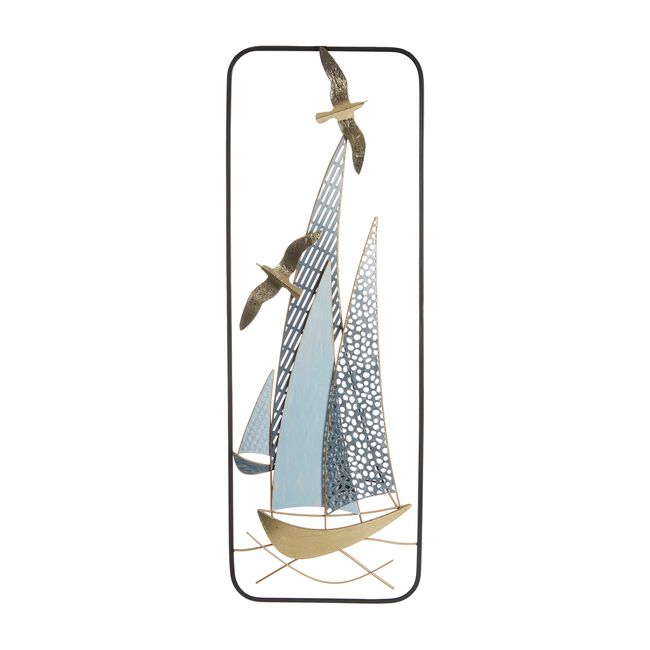 Sail Boat Metal Wall Art 31.1cm x 89.5cm