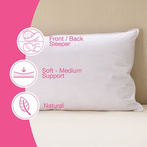 Cotton Kiss Duck Feather & Down Pillow