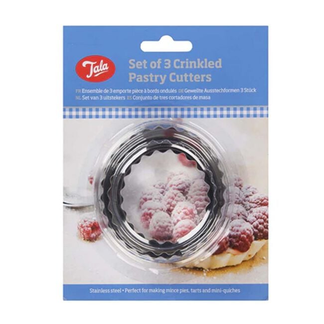 Tala Crinkled 3pk Pastry Cutters 