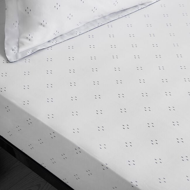 EMERSON NAVY Single Fitted Sheet