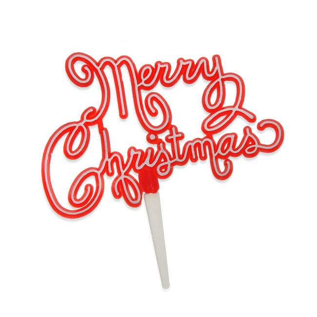 Nostalgic Merry Christmas Cake Topper