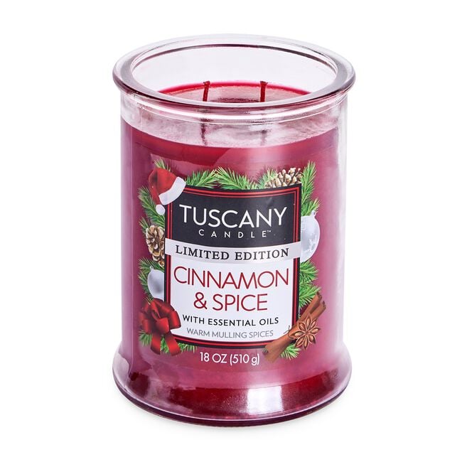 Tuscany Single Pour Candle Cinnamon & Spice 18oz