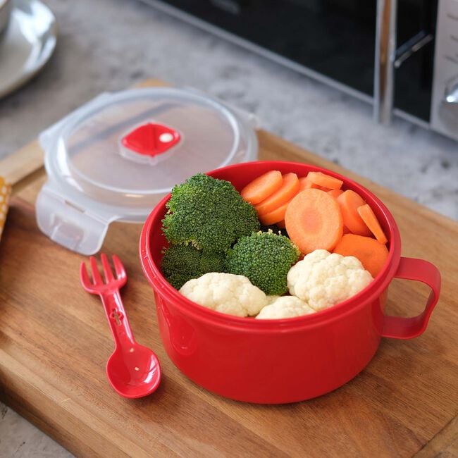 Prestige Good2Heat 900ml Microwave Bowl with Spork