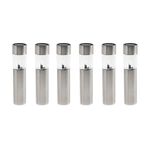 6 Stainless Steel Solar Garden Light Bollards