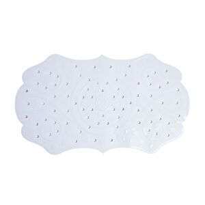 FLORAL SHAPED WHITE 70x40cm Bath Mat