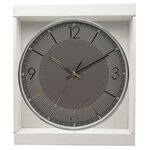 NOVA 30cm SILVER Wall Clock 