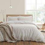 BIANCA SINGLE DUVET COVER Shadow Leaves Natural