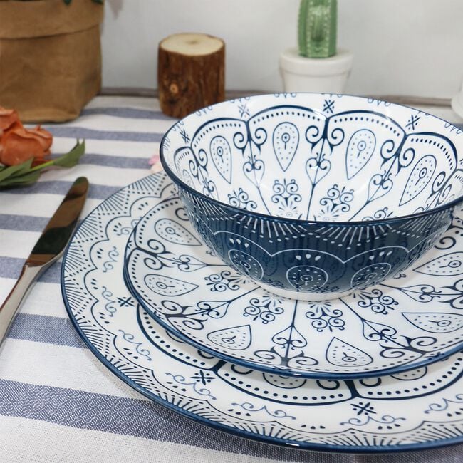 Abney & Croft Moroccan 12 Piece Dinner Set