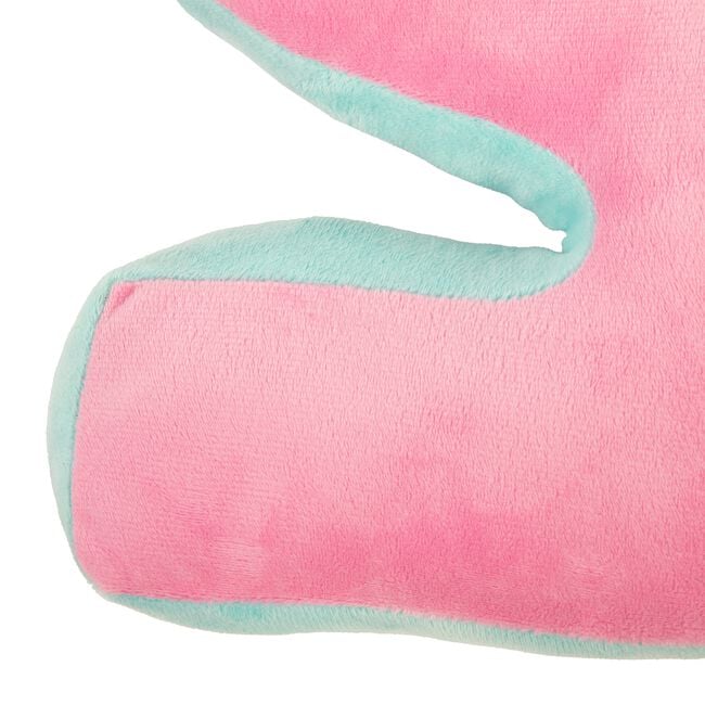 LETTER S Cushion Pink/Duck Egg