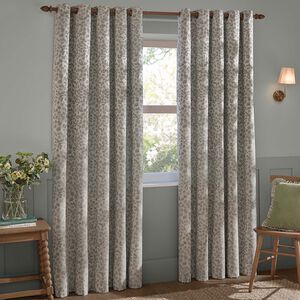WYLDER GRACE LEAF 168X137 MIST GREY Curtain