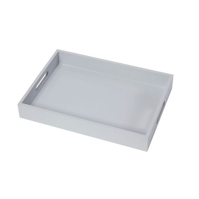 Rectangle Wooden Serving Tray Grey